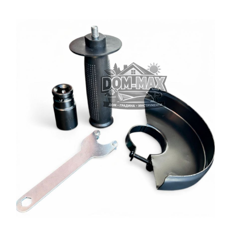 КОМПЛЕКТ АКУМУЛАТОРЕН ЪГЛОШЛАЙФ И ГАЙКОВЕРТ