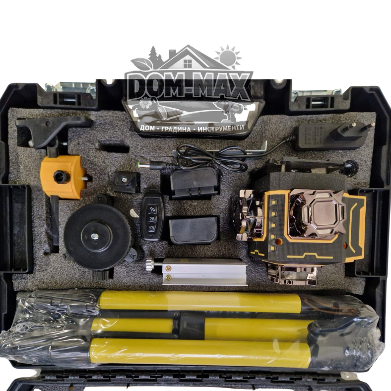 Лазерен нивелир 4D с 16 линии