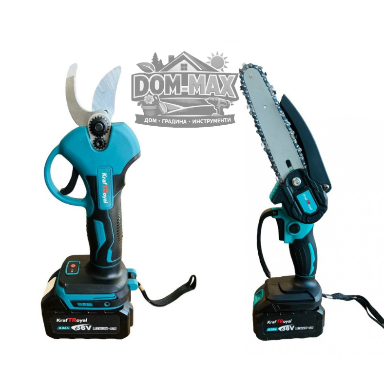 АКУМУЛАТОРНА НОЖИЦА + РЕЗАЧКА 15 СМ С МАСЛЕН ФИЛТЪР