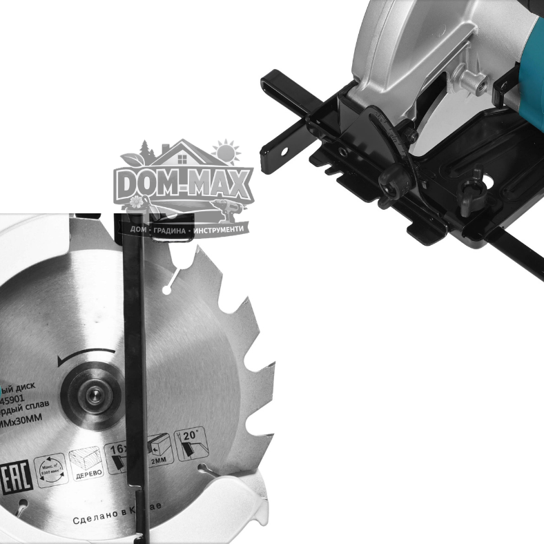 ЦИРКУЛЯРЕН ТРИОН ЗА ДЪРВО – 1050W | Ø185 мм | ДО 60 мм РЯЗАНЕ